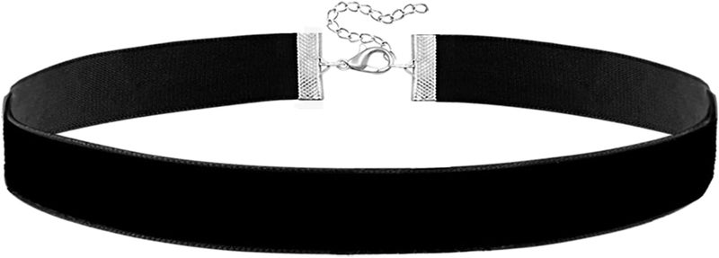 nylry Black Choker Necklace for Women Black Velvet Choker Set Black Choker Necklaces Classic Chokers for Women Adjustable Gothic Choker Accessories - Image 1